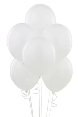 Promotion Saisonnière Ballon gonflable pas cher Blanc x 100 pièces