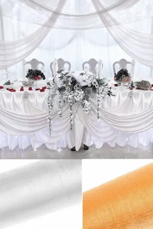 Acheter Direct Tenture mariage pas cher en Organza 50 mètres