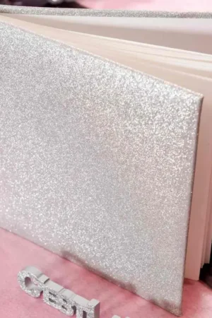 Produit De Marque Livre d'or mariage pailleté Argent