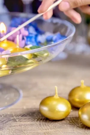 Bougie flottante Or x 50 pièces Produit De Marque