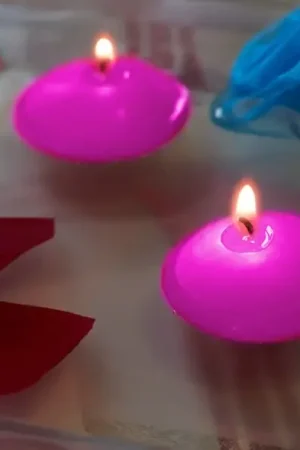 Bougie flottante Fuchsia x 6 pièces Acheter Direct