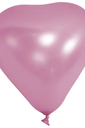 Ballon gonflable Coeur Rose 20cm x 100 pièces Top Vente