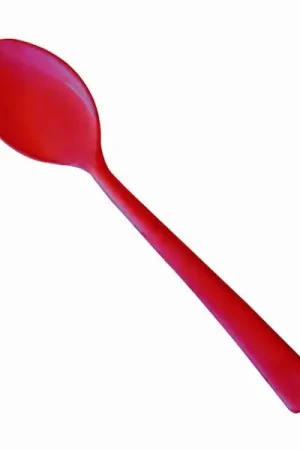 Mini cuillere plastique Rouge x 50 pièces Super Prix