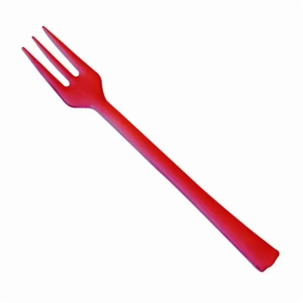 Nouvelle Collection Mini Fourchette en plastique Rouge x 50 pièces