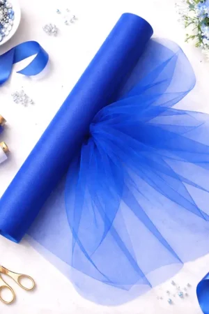 Rouleau de tulle Bleu Roi 50cm x 10 mètres Pas Cher