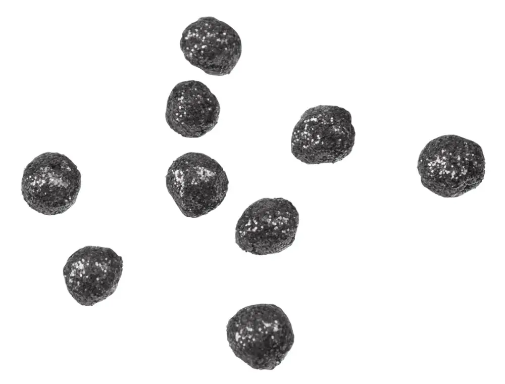 Petite Boule Pailletée Noir 8mm x 160 pièces Commander Vite