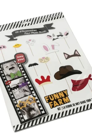 Vente Directe Kit photobooth Mariage Animaux et Cowboy x 12 pièces