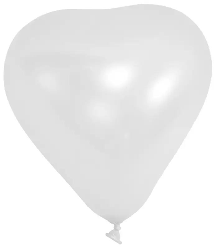 Prix Bas Ballon Gonflable en forme de coeur Blanc 20cm x 100 pièces