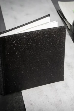 Produit De Marque Livre d'or mariage pailleté Noir