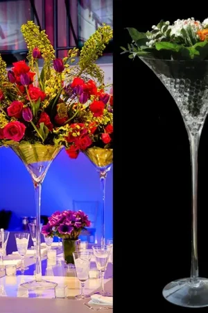 Vase martini mariage 60cm Petit Prix