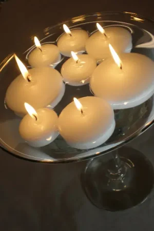 Bougie flottante Ecru x 50 pièces Prix Cassé