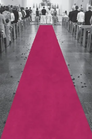 Tapis d'Eglise Fuchsia Géant de 15 mètres Offre Spéciale