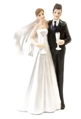 Offre Exclusive Couple de mariés avec flute de champagne