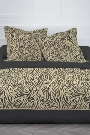 Parure housse de couette Safari Zebri 220x240cm Promotion