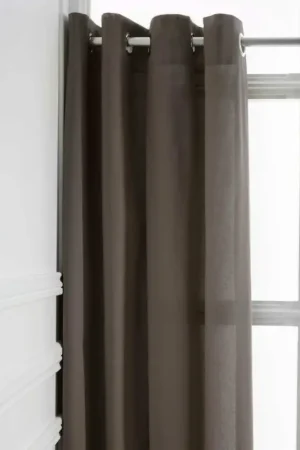 Meilleur Prix Rideau a Oeillets Pas Cher Beige 140x260cm
