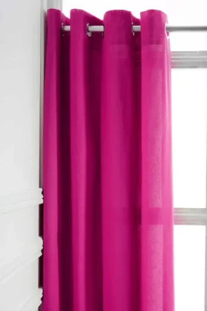 Rideau Fuchsia a Oeillets pas cher 140x260cm Acheter Direct