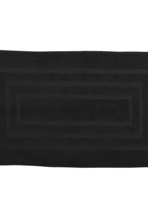 Nouveauté Tapis de bain pas cher Noir 50x85cm