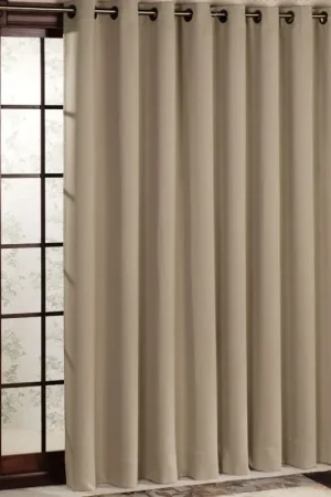 Rideau Isolant thermique et occultant Beige 140x240cm Authentique