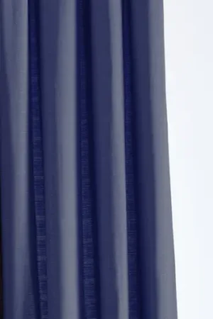 Rideau Jacquard Paille de Riz Bleu Marine Affaire À Saisir