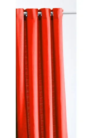 Petit Prix Rideau Rouge Jacquard Paille de Riz TODAY