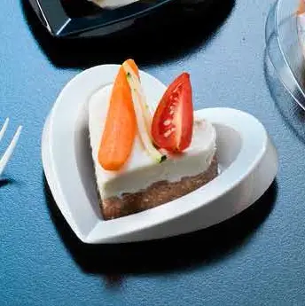 Verrine plastique rigide Coeur Blanc x 50 pièces Prix Choc