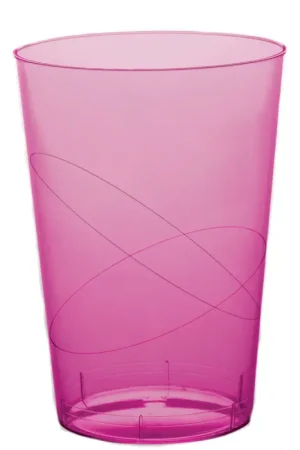 Verre a bière en plastique rigide Fuchsia x 50 pièces Nouvelle Collection