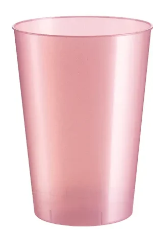 Verre a bière en plastique rigide Rose x 50 pièces Commander Maintenant