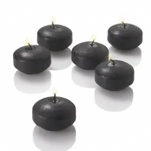 Prix Choc Bougie flottante Noire x 6 pièces