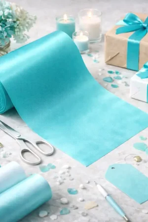 Ruban satin 16 cm Turquoise x 9 mètres Acheter Direct