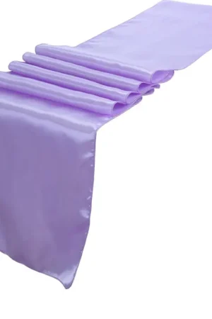 Chemin de table mariage en satin Parme 36cm x 9 mètres Usine Directe
