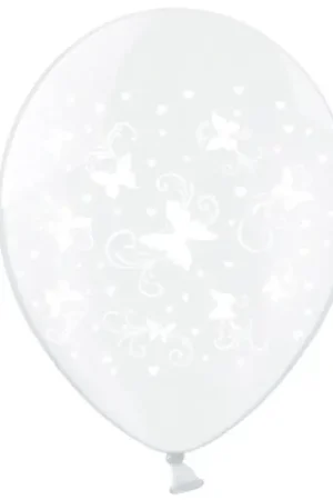 Ballon de baudruche transparent avec papillons x 50 pièces Top Vente