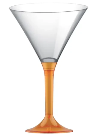 Verre à cocktail en plastique Orange transparent x 20 pièces Nouvelle Collection