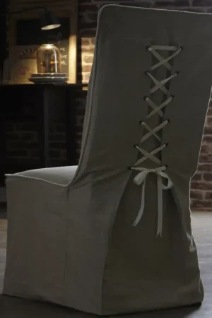 Housse de chaise mariage en coton Beige Usine Directe