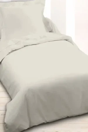 Dernière Chance Housse de couette 1 personne 140x200cm Ivoire