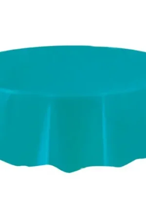 Top Vente Nappe ronde en plastique Turquoise 210cm