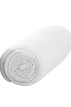 Haute Qualité Drap housse Jersey Blanc 90x190cm