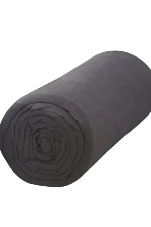 Prix Cassé Drap housse Jersey Gris foncé 90x190cm
