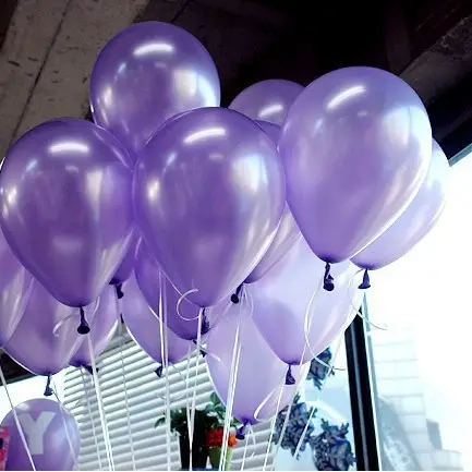Haute Qualité Ballon mariage nacre Parme 30cm x 100 pièces