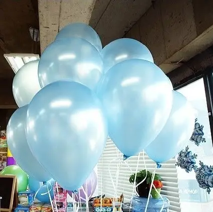 Ballon mariage nacre Bleu ciel 30cm x 100 pièces Super Prix
