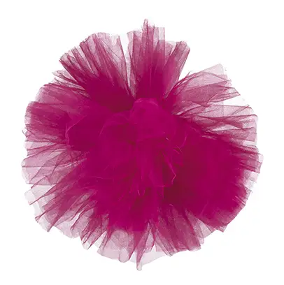 Boule pompon de tulle Fuchsia 30cm Top Vente