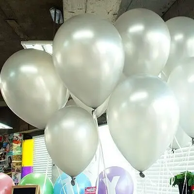 Ballon mariage nacre Argent 30cm x 100 pièces Achetez Aujourd'hui