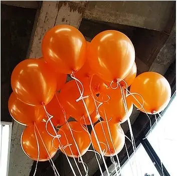 Populaire Ballon mariage nacre Orange 30cm x 100 pièces