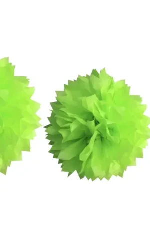 Boule pompon papier de soie Vert anis x 3 pièces Produit De Marque