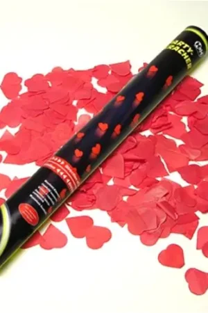 Must-Have Canon à confettis Coeur Rouge 80 cm