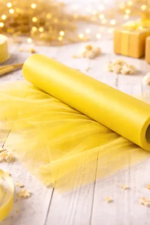 Rouleau de tulle Jaune large 50cm x 10 mètres Acheter Direct