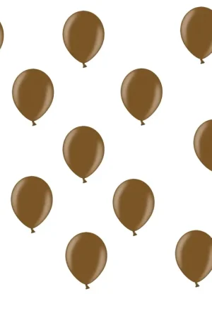 Mini ballon gonflable nacré Chocolat 12cm x 100 pièces Certifié