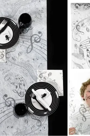 Quantité Limitée Chemin de table Mariage Musique Blanc