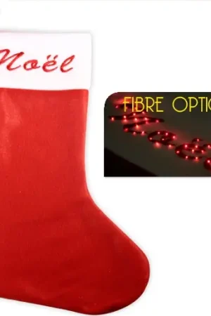 Vente Flash Botte de Noel lumineuse Fibre optique