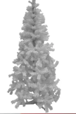 Sapin de Noel Artificiel Argent Irisé 210cm Réduction