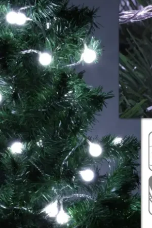 Commande En Gros Guirlande lumineuse 40 Boules LED Blanches